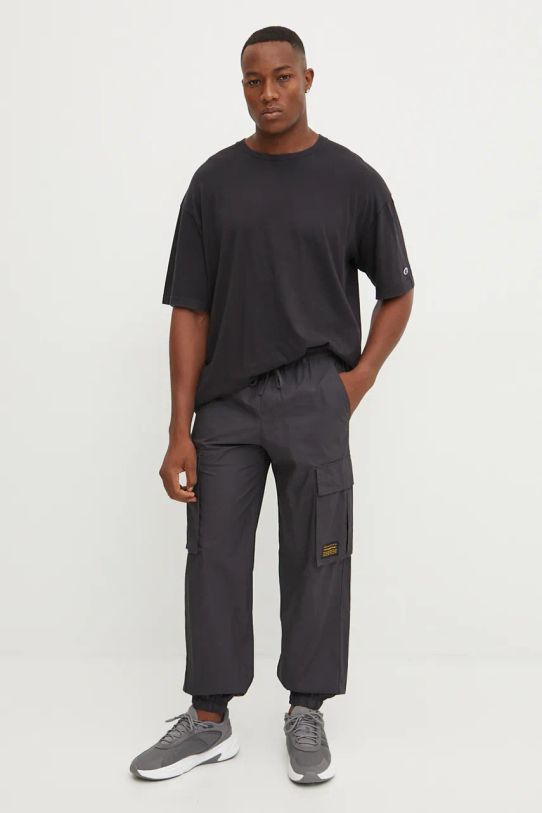 Памучна тениска Champion 220512 черен AW24