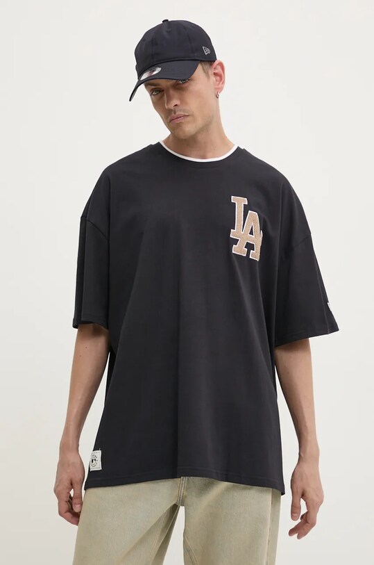 Îmbrăcăminte New Era tricou din bumbac LOS ANGELES DODGERS 60564869 bleumarin