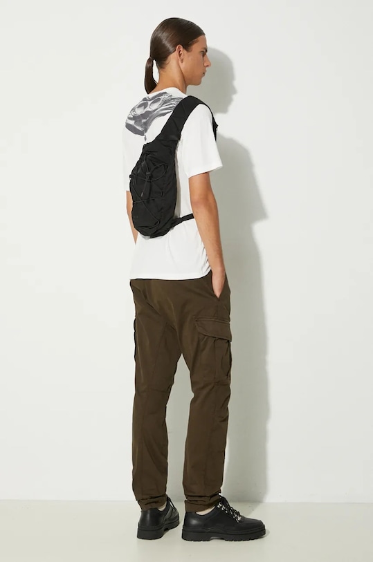 Бавовняна футболка C.P. Company 30/1 Jersey Back Goggle 17CMTS030A005100W білий AW24