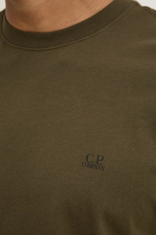 C.P. Company t-shirt in cotone 30/1 Jersey Back Goggle 17CMTS030A005100W verde