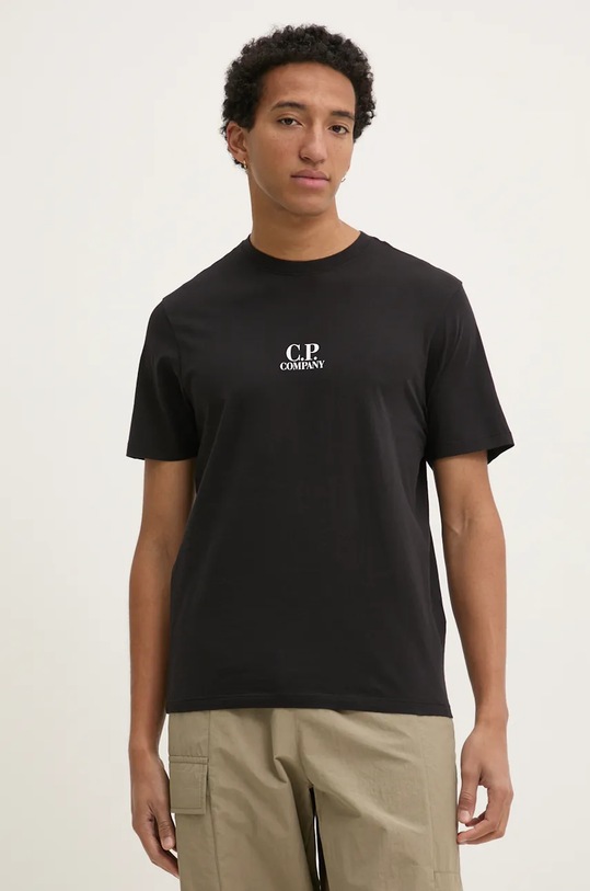 C.P. Company t-shirt in cotone 30/1 Jersey Bold British Sailor 17CMTS167A005100W nero AW24