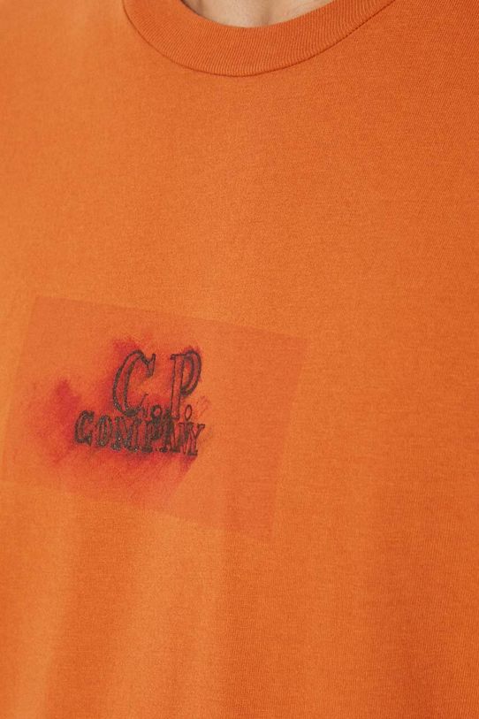 Памучна тениска C.P. Company 24/1 Jersey Pencil Effect Graphics 17CMTS242A005431G