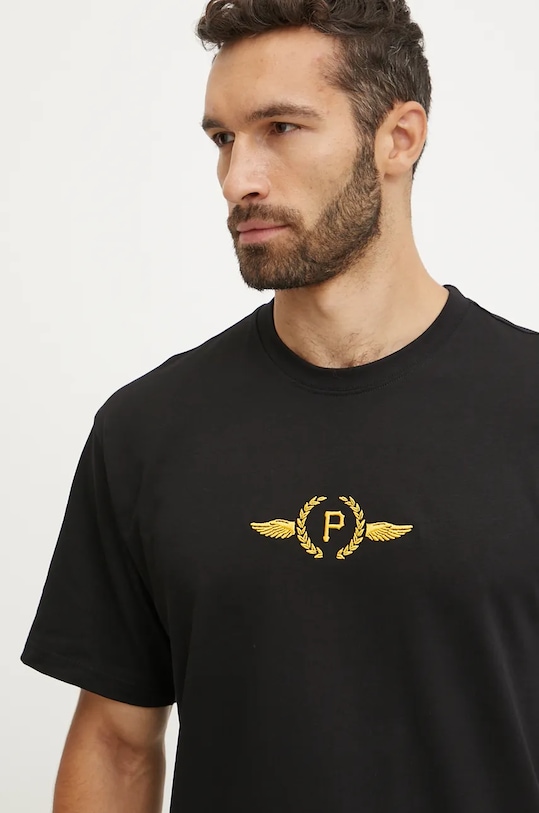 Хлопковая футболка 47 brand MLB Pittsburgh Pirates чёрный BB020TMQOGU627517JK