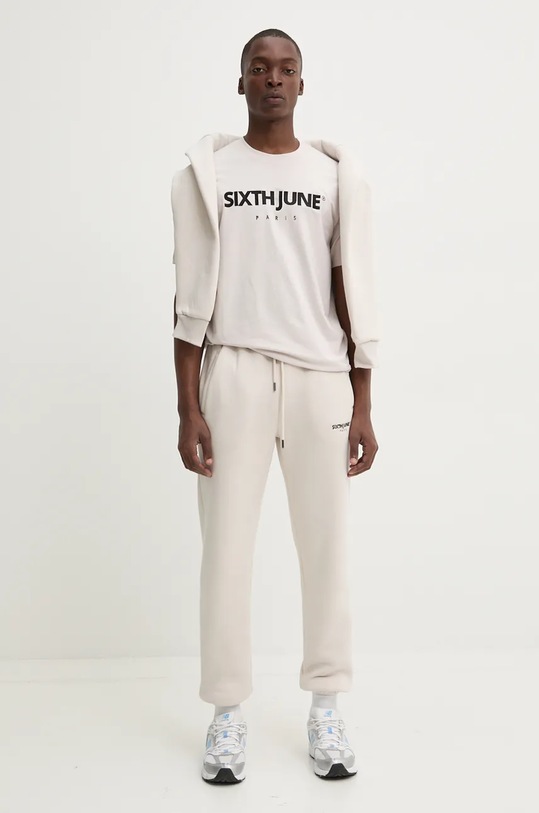 Футболка Sixth June 23613 бежевий AW24