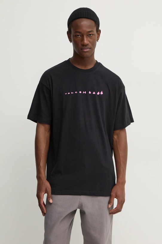 Volcom t-shirt bawełniany x ARTHUR LONGO czarny A4332413