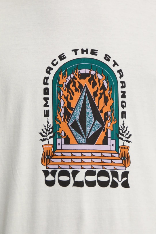 Бавовняна футболка Volcom A5032401 бежевий