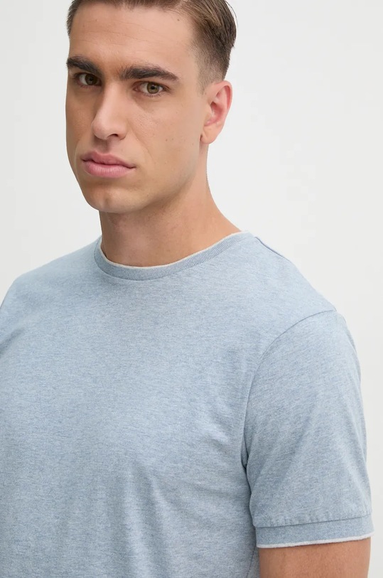 Bavlněné tričko Hackett London modrá HM500838