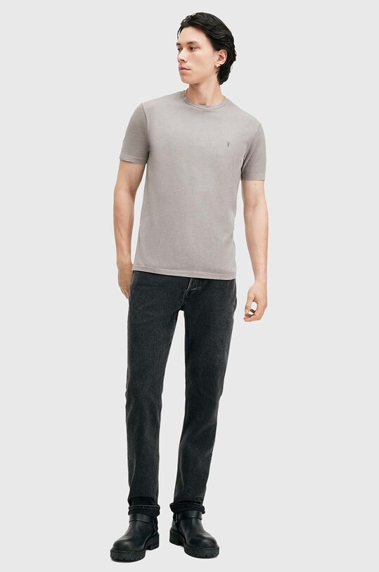AllSaints tricou din bumbac OSSAGE gri M001JZ