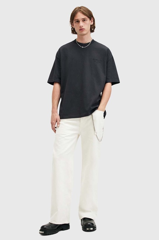 Βαμβακερό μπλουζάκι AllSaints XANDER SS CREW M006PB