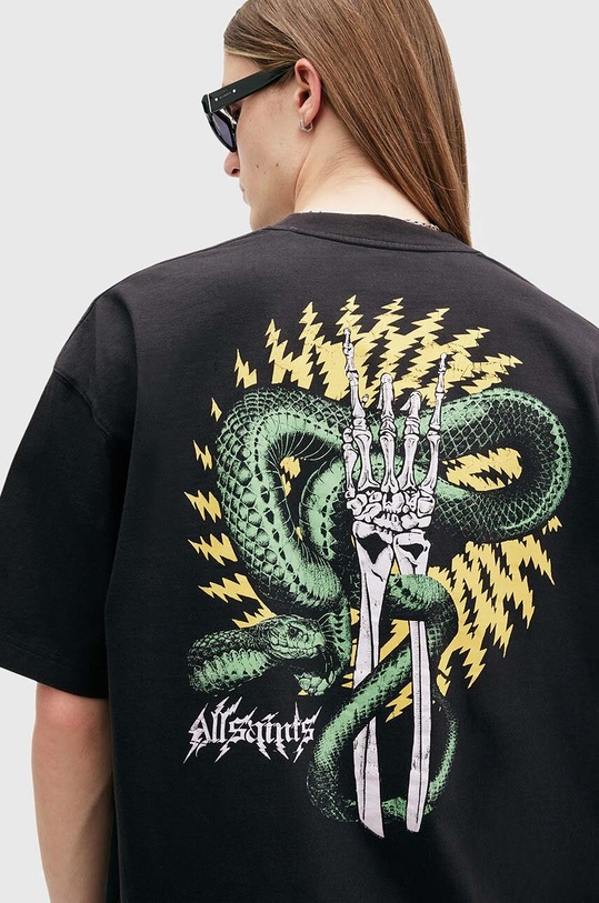 AllSaints t-shirt in cotone KRAIT SS CREW M018PB nero AW24