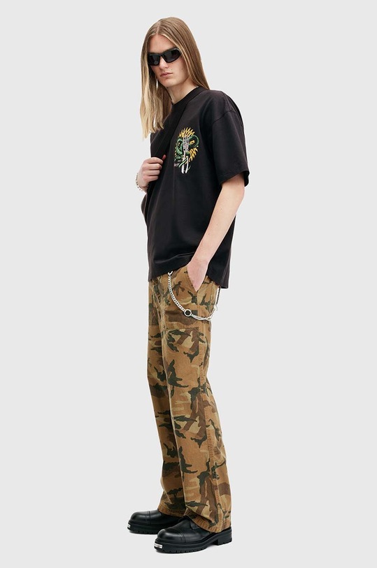 AllSaints t-shirt in cotone KRAIT SS CREW nero M018PB