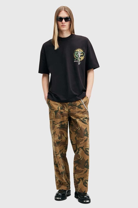 AllSaints t-shirt in cotone KRAIT SS CREW M018PB nero