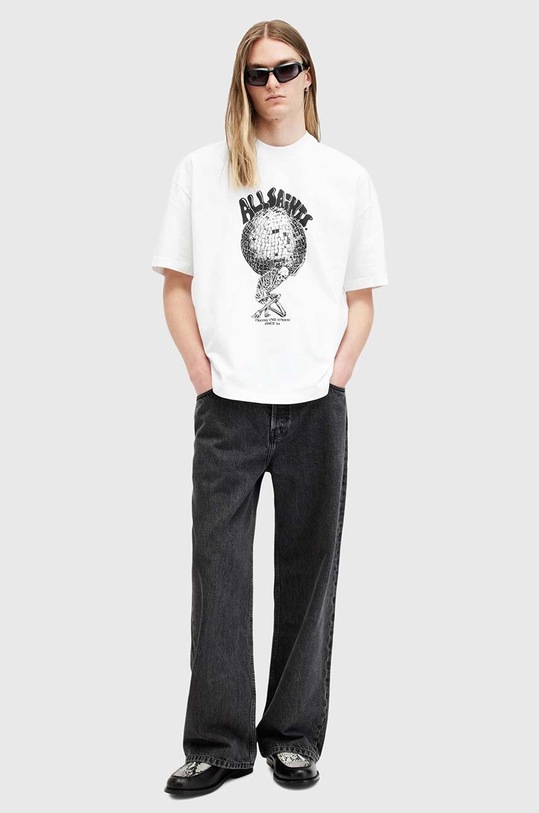 Хлопковая футболка AllSaints BURDEN M021PB