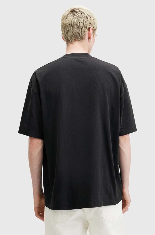 Îmbrăcăminte AllSaints tricou din bumbac BURDEN M021PB negru