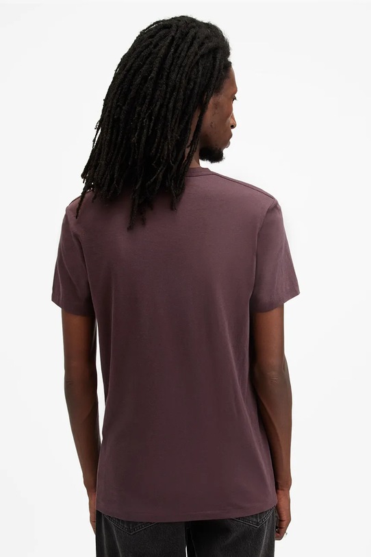 Ρούχα Βαμβακερό μπλουζάκι AllSaints TONIC M028JB μωβ