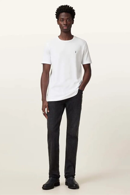 AllSaints tricou din bumbac BRACE alb M030JB