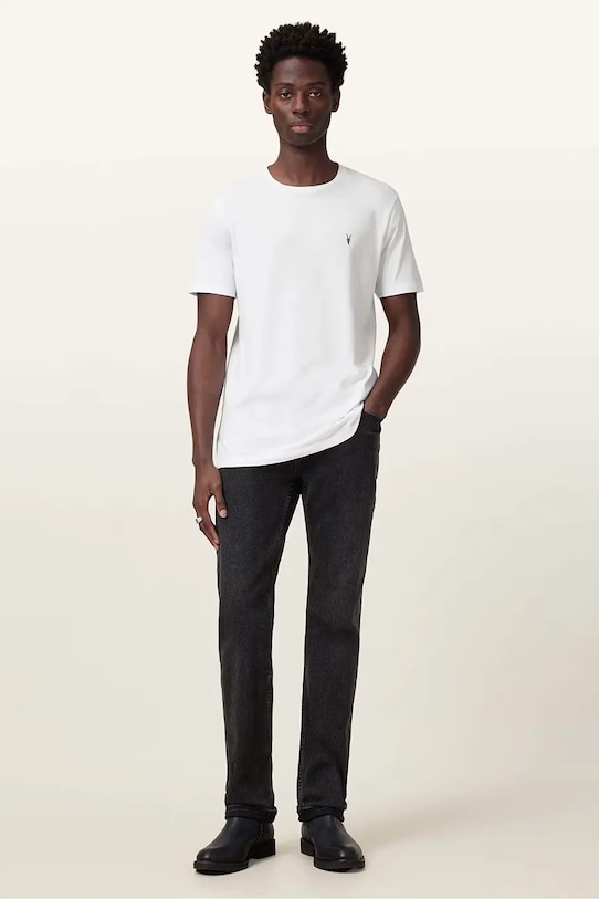 Bavlněné tričko AllSaints BRACE bílá M030JB