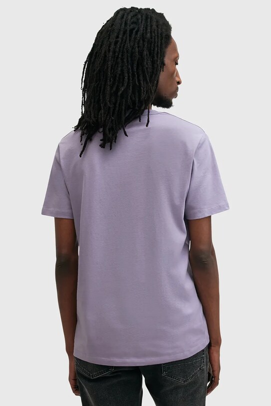 Одежда Хлопковая футболка AllSaints BRACE M030JB фиолетовой