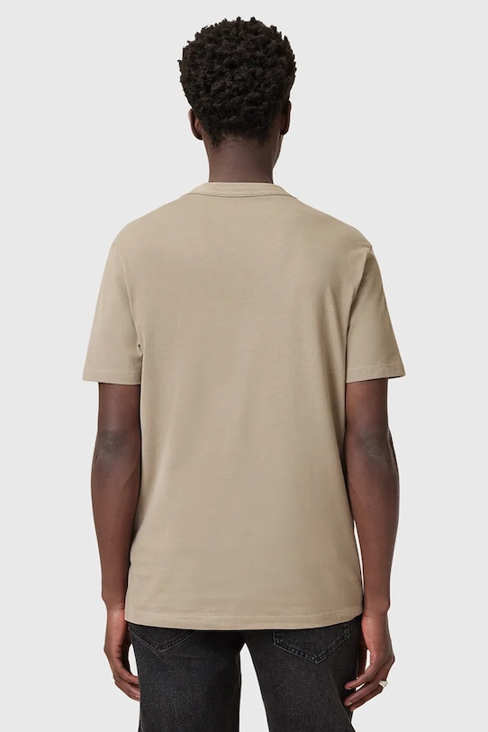 Oblečení Bavlněné tričko AllSaints BRACE M030JB béžová