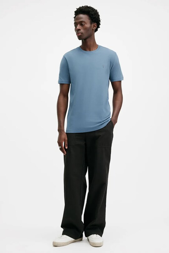 Îmbrăcăminte AllSaints tricou din bumbac BRACE M030JB albastru