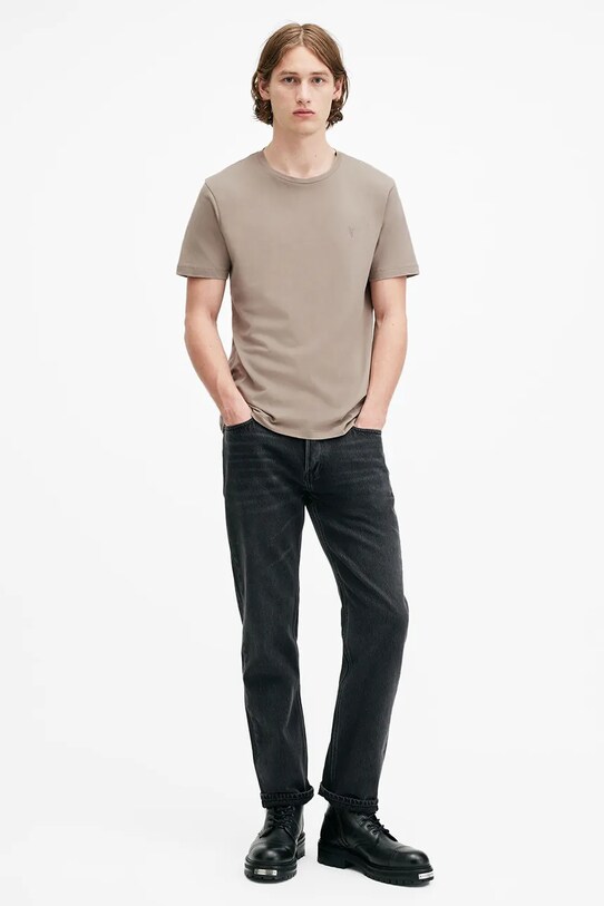Îmbrăcăminte AllSaints tricou din bumbac BRACE M030JB gri