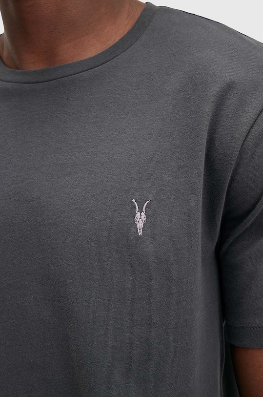 Памучна тениска AllSaints BRACE M030JB сив AA00