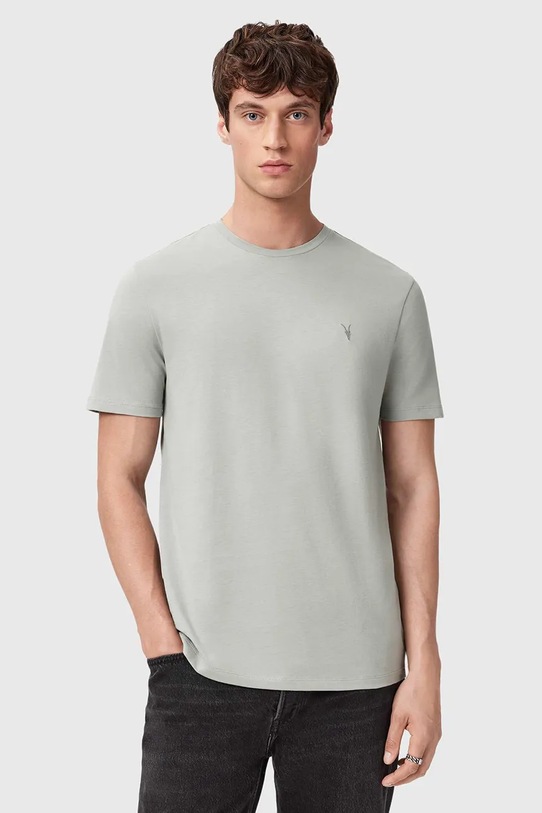 AllSaints t-shirt bawełniany BRACE 3-pack M031JB niebieski AW25