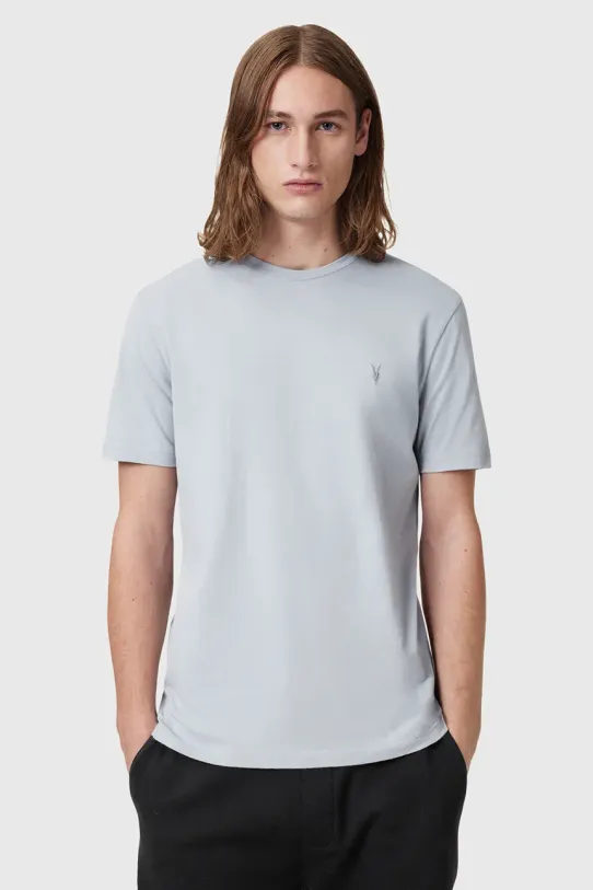 Abbigliamento AllSaints t-shirt in cotone BRACE pacco da 3 M031JB blu