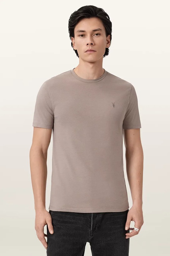 AllSaints t-shirt bawełniany BRACE 3-pack M031JB beżowy AW25