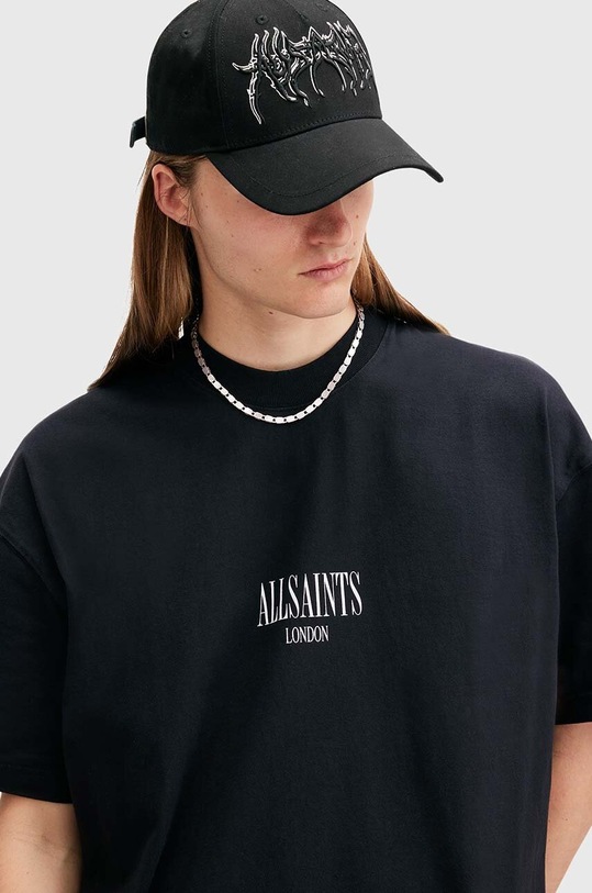 Одяг Бавовняна футболка AllSaints TWILIGHT M042PB чорний