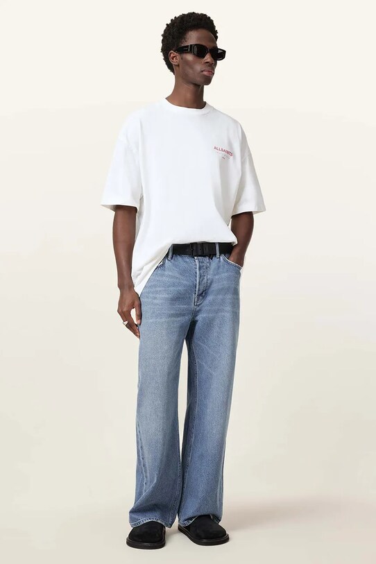 Βαμβακερό μπλουζάκι AllSaints UNDERGROUND M071PB