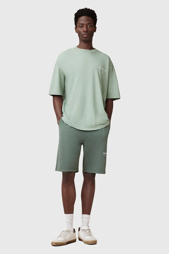 AllSaints tricou din bumbac UNDERGROUND M071PB verde