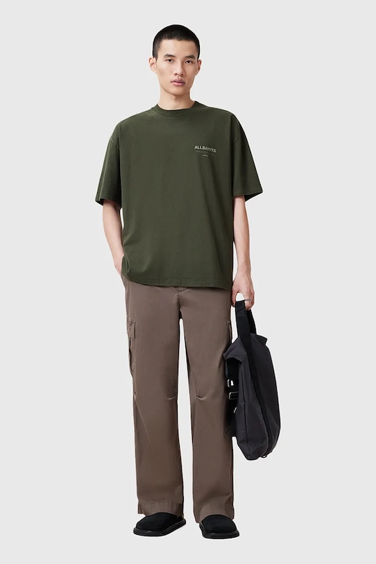 Хлопковая футболка AllSaints UNDERGROUND M071PB