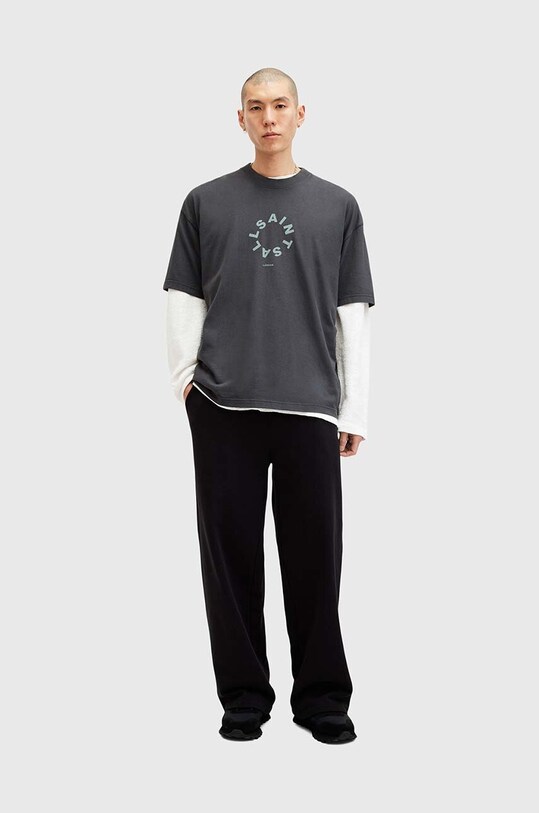 AllSaints tricou din bumbac TIERRA SS CREW M072PB