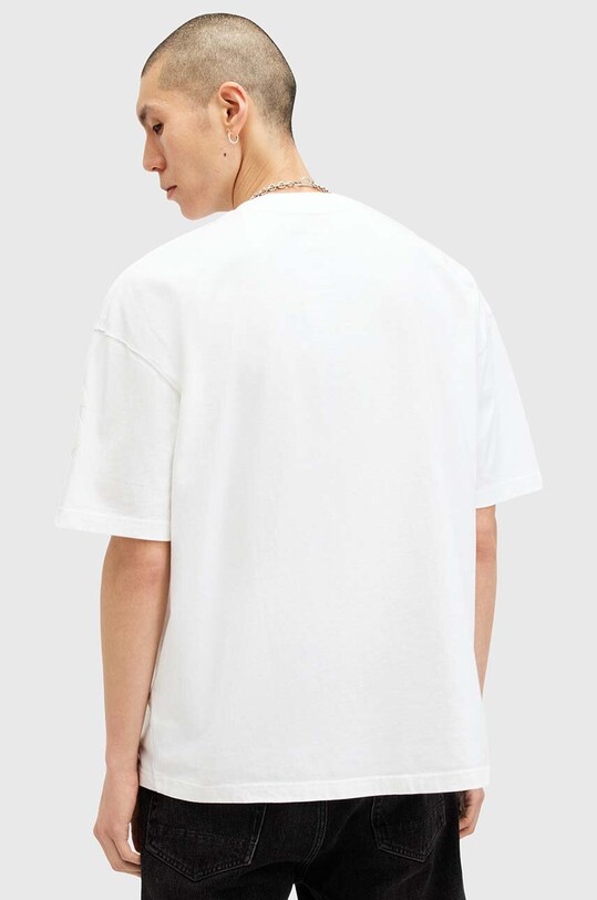 Bavlnené tričko AllSaints BIGGY biela M088PB