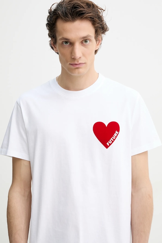 FROM FUTURE tricou din bumbac alb MTS00830