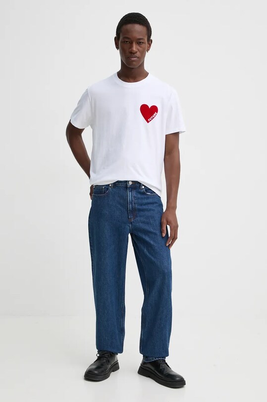 FROM FUTURE tricou din bumbac MTS00830 alb SS25