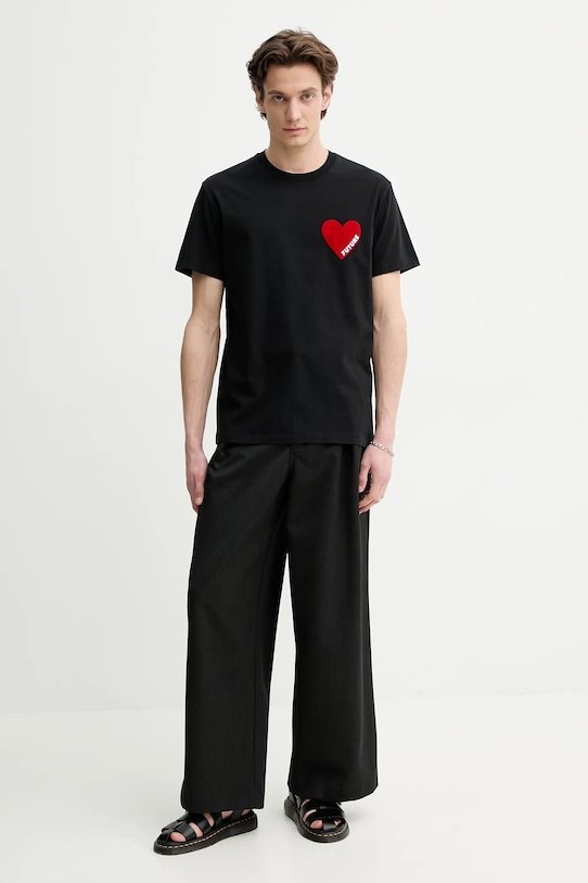 FROM FUTURE t-shirt bawełniany MTS00830 czarny SS25