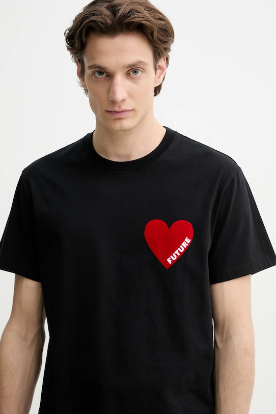 FROM FUTURE t-shirt bawełniany czarny MTS00830