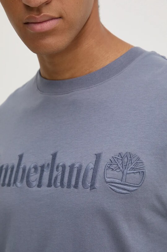 Timberland tricou din bumbac TB0A6VPE0731 albastru
