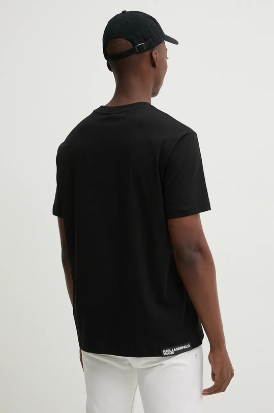 Îmbrăcăminte Karl Lagerfeld Jeans tricou din bumbac 246D1711 negru