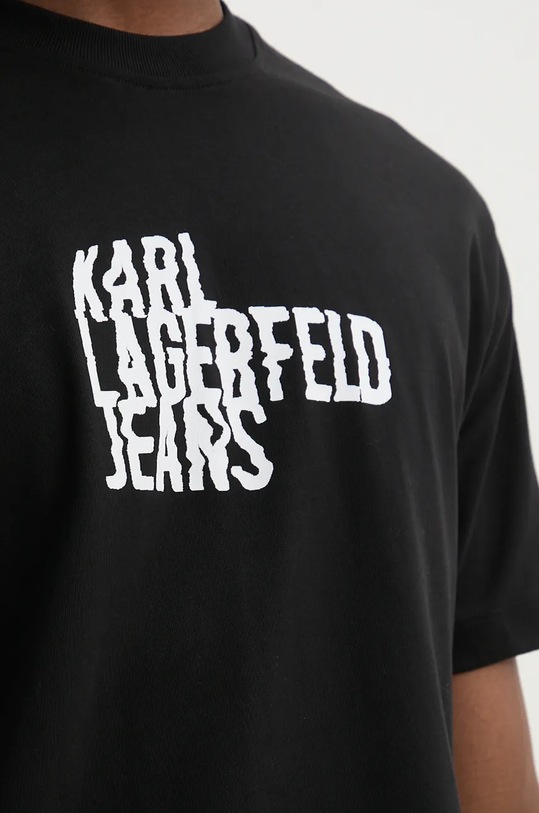 Karl Lagerfeld Jeans tricou din bumbac 246D1711 negru