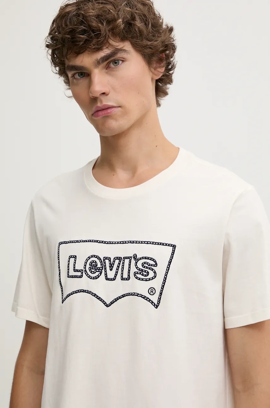 Levi's t-shirt nadruk beżowy 22491.1602