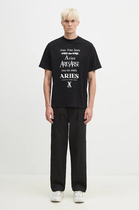 Aries t-shirt bawełniany Perfume SS Tee AR6000502 czarny