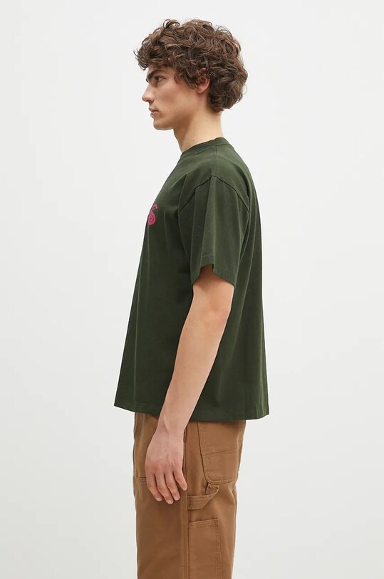 Хлопковая футболка Aries Coexist SS Tee AR6001302 зелёный AW24