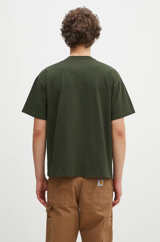 Одежда Хлопковая футболка Aries Coexist SS Tee AR6001302 зелёный