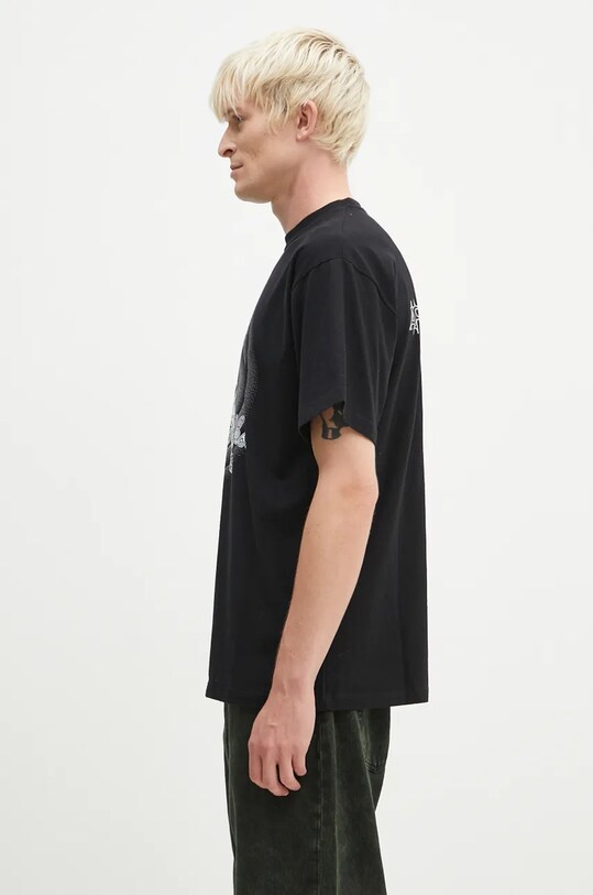 Aries tricou din bumbac That is All Folks SS Tee AR6001901 negru AW24