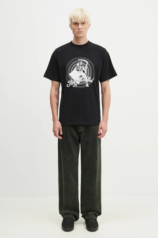 Aries tricou din bumbac That is All Folks SS Tee AR6001901 negru