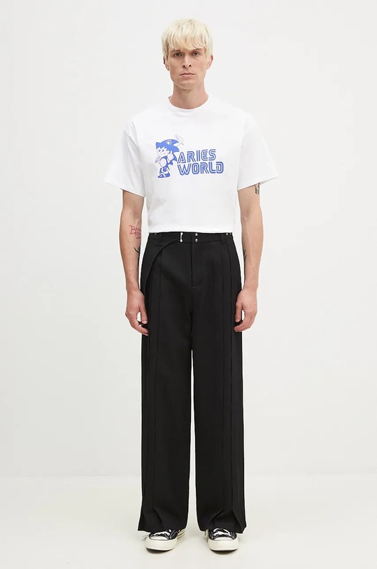 Aries cotton t-shirt Sonico SS Tee AR6001202 white