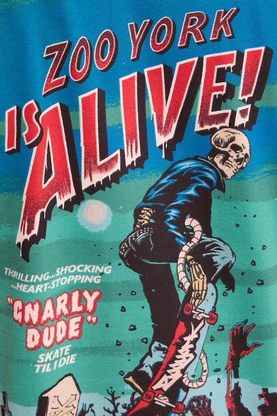 Βαμβακερό μπλουζάκι Zoo York 60690035 κόκκινο